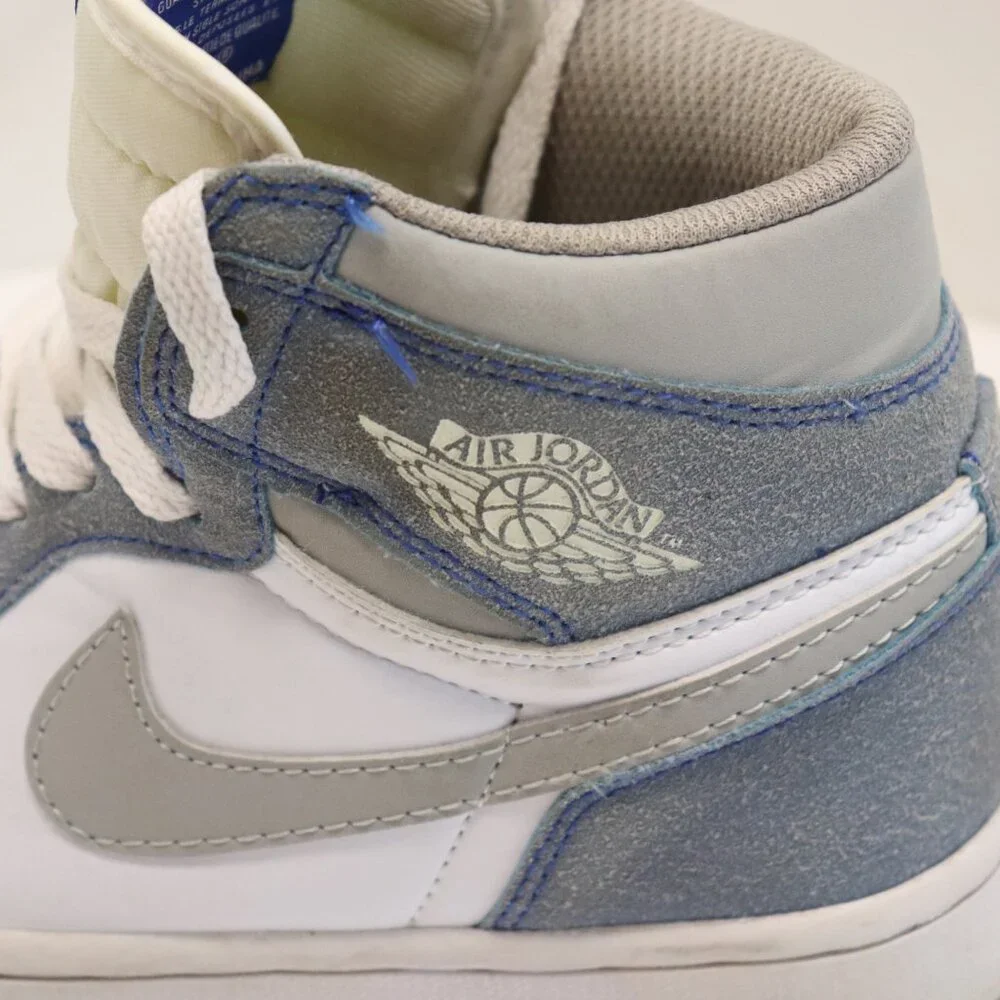 Nike Air Jordan Women's Athletic Shoes‎ Gray and White High Tops Size 7